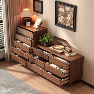Meubles de chambre à coucher en bois de style moderne du milieu du siècle, armoire de rangement de grande taille, <span class=keywords><strong>commode</strong></span> à <span class=keywords><strong>6</strong></span> à 8 <span class=keywords><strong>tiroirs</strong></span>, bureau, <span class=keywords><strong>commode</strong></span> à <span class=keywords><strong>tiroirs</strong></span> - Product Image 4