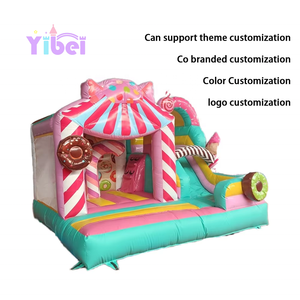 Château plein d'entrain gonflable de nouvelle conception de haute qualité avec la glissière pour la maison de rebond d'intérieur d'amusement de filles gonflable avec le prix concurrentiel - Product Image 2