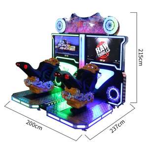 Máquina de juegos operada con monedas para interiores, máquina de juegos de carreras MOTOR GP, máquina de videojuegos arcade, simulador de conducción operado con monedas - Product Image 5