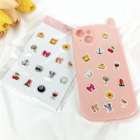 Dôme Transparent Personnalisé Emballage Individuel Cadeau Autocollant Impression DIY Étanche Résine Téléphone Cas Autocollants