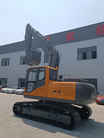 Promotion Usine : Excavatrice sur chenilles hydraulique de 18 tonnes avec moteur Cummins JIAHE CE et accessoire de fouille de fondations