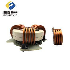 Bobina <span class=keywords><strong>de</strong></span> <span class=keywords><strong>alambre</strong></span> <span class=keywords><strong>de</strong></span> cobre plano Toroidal <span class=keywords><strong>de</strong></span> alta corriente, Inductor trifásico, modo común - Product Image 6