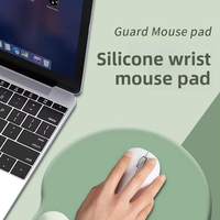 Tapis de souris en silicone extra large et épais, repose-poignet ergonomique massant, antidérapant, respirant, coussin confortable, usage au bureau, unisexe