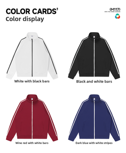 Blouson de moto américain formel à col montant et fermeture éclair, imperméable et coupe-<span class=keywords><strong>vent</strong></span>, avec broderie, disponible en quatre <span class=keywords><strong>couleurs</strong></span> pour toutes <span class=keywords><strong>les</strong></span> saisons - Product Image 3