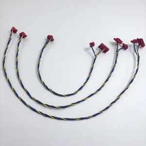 맞춤형 TE AMP MTA-100 2.54mm 피치 IDC 커넥터 2-16핀 와이어-보드 하네스 레드 하우징 케이블 - Product Image 4