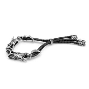 Pulsera de Acero Inoxidable con Diseño Geométrico Punk de Dragón <span class=keywords><strong>para</strong></span> <span class=keywords><strong>Hombre</strong></span>, Chapada en Oro de 18K, Estilo <span class=keywords><strong>Tatuaje</strong></span>, Joyería Moderna al por Mayor - Product Image 5