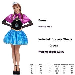 Costume da Principessa delle Fiabe per Donna Adulta, Performance di Halloween, TV e Cinema, Biancaneve, <span class=keywords><strong>Anna</strong></span> ed Elsa da <span class=keywords><strong>Frozen</strong></span>, Abiti in Poliestere - Product Image 6