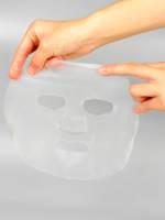 Masque facial en soie non collant et sans cruauté animale avec technologie à rouleaux 25g pour le soulagement des rougeurs après traitement au laser