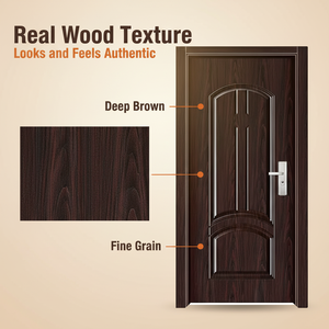 Portes Intérieures en <span class=keywords><strong>Bois</strong></span> Acier Modernes Insonorisées et Étanche Zy pour Entrée Principale Maison Appartement - Product Image 3