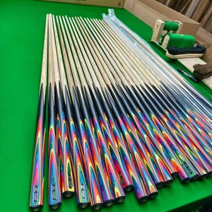 Omin Secret Billiard Cue Colorful Feather Design Snooker Chinese Style Black Eight Pool Cue High Quality - Product Image 1