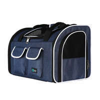 Sac de transport pliable pour animaux de compagnie, grand format, imperméable, respirant, sac à bandoulière pour voyages en plein air, sac de transport multifonctionnel pour animaux