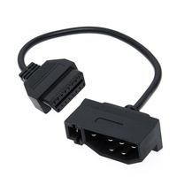 Câble adaptateur pour connecteur OBD II à 7 broches pour OLIVER, couleur noire
