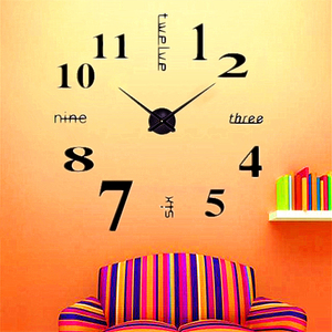 Sang Trọng Acrylic Sticker Trang Trí Nội Thất Kỹ Thuật Số Hiện Đại Đồng Hồ Treo Tường Lớn Tự Làm 3D Đồng Hồ Tường Horloge Reloj Pared Thạch Anh - Product Image 4