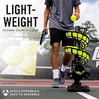 Lanceur de pickleball automatique portable, alimenté par USB, angles et vitesse réglables