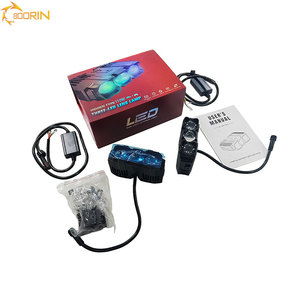 Fari <span class=keywords><strong>LED</strong></span> per Auto 200W 6000K, Illuminazione Esterna Universale, Luci <span class=keywords><strong>Fendinebbia</strong></span> con Proiettore a Tre Lenti - Product Image 6