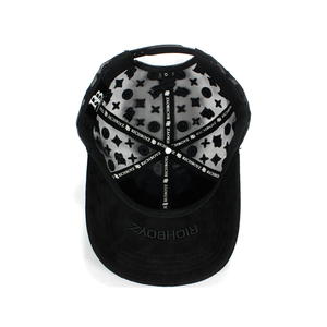 Gorra Trucker Personalizada Unisex de 5 Paneles con Logotipo Bordado en 3D, Diseño de Ángel en Gamuza, <span class=keywords><strong>Gorras</strong></span> Barbas con Pedrería - Product Image 3