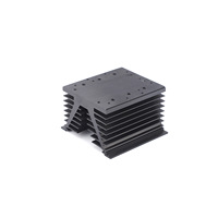 Radiateur en profilé d'aluminium, dissipateur thermique en alliage d'aluminium, interrupteur à thyristor haute puissance, large 120, haut 90, usiné CNC, fabriqué en Chine, sur mesure