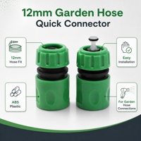 1/2 "Hızlı Bağlantı Bahçe Hortumu Bağlantısı ABS Push-Fit Su Borusu Adaptörü Musluk Sulama Onarımı için DIN Standardı