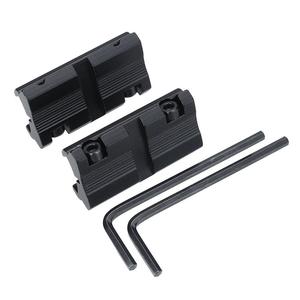 Adaptador de Montaje LUGER de Aleación de Aluminio de Alta Calidad de 11 mm a 20 mm, 2 Piezas, Adaptador para Mira Telescópica con Llave - Product Image 3
