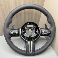 Volant de voiture sport en cuir rond pour BMW F10 F11 F12 F30 F31 F32 F34 F35 F20 F21 325i 525i F22 F25 F26 F36 M3 M5 M6