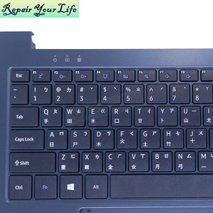 คีย์บอร์ดแล็ปท็อปสีดำ tw สำหรับ Dynabook ดาวเทียม Pro C50-J DOK-V6505H NB-17-6505H-10-B0 XN16R-156ที่มีแผ่นกระดานสีน้ำเงินเข้ม - Product Image 2