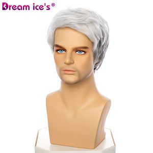 Perruques blondes en gros pour hommes blancs, prix de gros, raie libre, lisses, blond miel 613, <span class=keywords><strong>perruque</strong></span> pour hommes, <span class=keywords><strong>courte</strong></span>, cheveux synthétiques naturels - Product Image 3