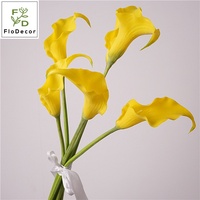 Hochwertige 60CM Künstliche Weiße Weiche Plastik-Rosa Calla-Lilie Realistische Blume für Hochzeit Wohnzimmer Tisch Heimdekoration