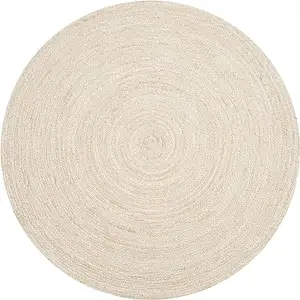 니트 유기농 황마 깔개 더블 스트라이프 꼰 황마 지역 깔개 소박한 매트 바닥 및 침실에 온라인 구매