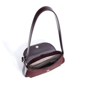 Bolsas Transversais Femininas de Couro Camurça Atacado, Bolsas de Ombro Vintage de Couro Nobuck, Bolsas Pequenas Femininas de Couro Genuíno - Product Image 5