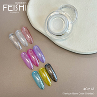 Poudre de pigment effet miroir Aurora Chrome glacé pour ongles, nouvelle poudre néon arc-en-ciel magique
