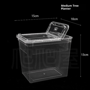 Caja de Cría Apilable y Ventilada de Plástico para Reptiles, 15*10*13cm, Ideal para <span class=keywords><strong>Tarántulas</strong></span>, Mantis y Crías de Ranas - Product Image 2