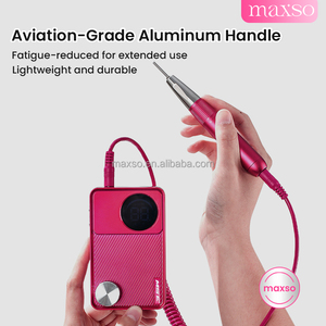 MAXSO Taladro de <span class=keywords><strong>Uñas</strong></span> Eléctrico Profesional Recargable con Motor Sin Núcleo, 35000 RPM, Inalámbrico, Carga USB Tipo-C, Bajo Ruido, <span class=keywords><strong>Lima</strong></span> Eléctrica - Product Image 3