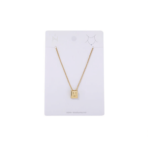 Collana con Ciondolo Lettera U in Acciaio Inossidabile Angelina, Catena a Serpente, Gioielli Minimalisti Unisex per Uso Quotidiano - Product Image 1
