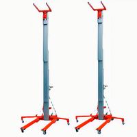 Ascenseur manuel 5m 7m Portable cargo 100kg mini élévateur télescopique manuel hydraulique 3m petit ascenseur en alliage d'aluminium