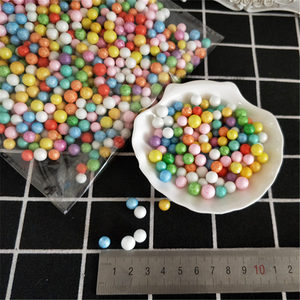Mini perles en mousse <span class=keywords><strong>de</strong></span> polystyrène, 25-2000 pièces/<span class=keywords><strong>lot</strong></span>, 7-9mm, en plastique, décorations, pour noël, nouvel an, à faire soi-même - Product Image 3