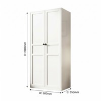 Armoire double porte en métal W600mm, prix usine, en acier laminé à froid, supporte OEM ODM