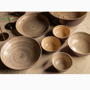 OEM/ODM personnalisable de haute qualité, vaisselle de service en bambou avec éclat de printemps naturel pour restaurant/hôtel - Product Image 6