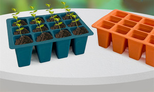 6 Cavities Silicone Seed Starter Tray, Indoor Reusable Seedling Grow Tray for Vegetable, Flowers, Herb Plant - Product Image 6
