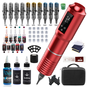 Set Profesional de Máquina de Tatuar con Fuente de Alimentación, Kit de Tatuaje Completamente Nuevo para Artistas del Arte Corporal, Suministros de Equipo de Tatuaje - Product Image 3