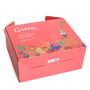 Caja de cartón para embalaje exterior de patatas y verduras personalizada, caja de cartón corrugado para patatas, embalaje de frutas, cajas de envío con asa - Product Image 1