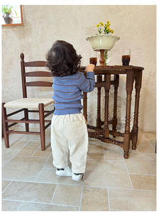 Pantalon en velours côtelé pour bébé automne et hiver garçons filles tout-petits automne pantalon ample droit en coton assorti - Product Image 5