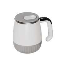 Mug à café électrique auto-mélangeur en acier inoxydable 316 avec affichage de la température, isolation sous vide et mélangeur magnétique, avec poignée