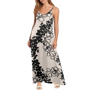 Abbigliamento Dropshipping abiti donna fiore di <span class=keywords><strong>Lava</strong></span> bretelle da donna abito personalizzato Casual ampio abito - Product Image 1