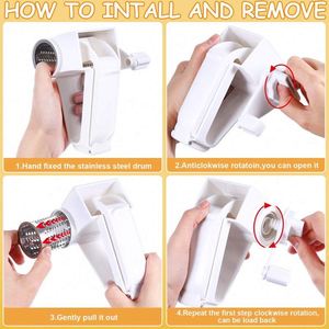 Multi Functional Professional Kitchen <b>Chocolate</b> Cheese Slicing Cutting Tool Stainless Steel Manual Rotary Cheese Grater - Product Image 3