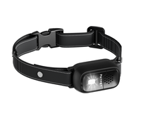 PATPET neuestes 5250FT Hundetrainingshalsband mit LED-Nachtlicht, Sound-/Vibrations-/Stoßmodi, wasserdicht nach IPX7, mit Aufnahmefunktion