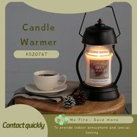 Chauffe-bougie moderne en métal avec fonction minuterie, diffuseur de cire parfumée pour bien-être, spa et décoration intérieure, fabrication directe OEM ODM