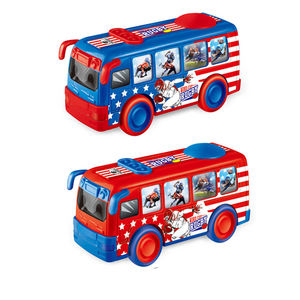 Coche <span class=keywords><strong>de</strong></span> juguete educativo, autobús escolar, juguete con luces y sonido, ventana, balanceo, autobús escolar, coche <span class=keywords><strong>de</strong></span> juguete para niños - Product Image 1