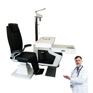 Table et chaise combinées d'optométrie ICEN IN-1000, unité de réfraction ophtalmique électrique, instrument optique médical, garantie 1 an - Product Image 2