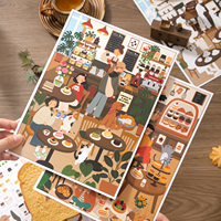 Mr.Paper – ensemble d'autocollants numérotés avec scènes de dessins animés, pour journal, scrapbooking, fournitures de décoration