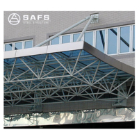 Dômes en verre préfabriqués SAFS, best-sellers, avec structure en acier léger pour les toits de centres commerciaux et salles.
